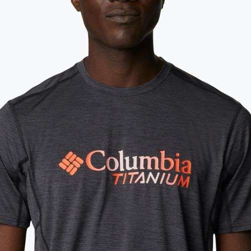 Columbia Titan Pass Graphic Tee Herren-Trekking-Shirt schwarz 1991471