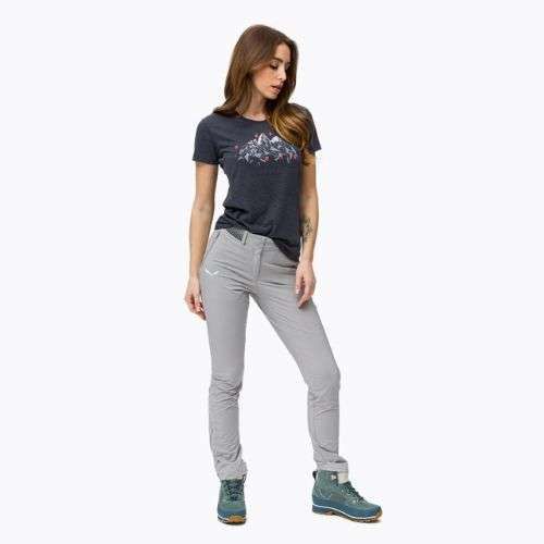 Salewa Geometric Dry Damen-Trekking-Shirt navy blau 00-0000027942