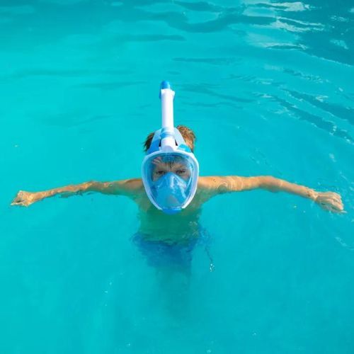 Kinder-Vollgesichtsmaske zum Schnorcheln AQUASTIC blau SMK-01N