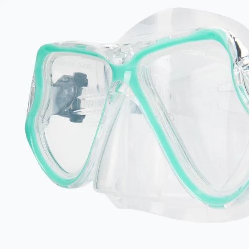 AQUASTIC Schnorchelset Maske + Schnorchel blau MSA-01N