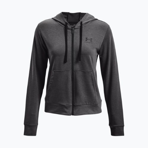 Under Armour Damen Training Sweatshirt Rival Terry Full Zip Hoodie grau 1369853