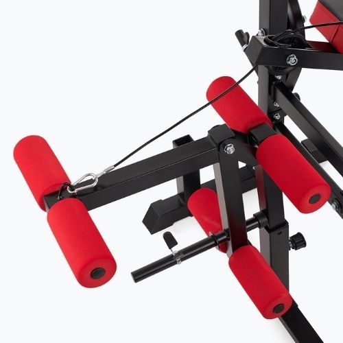 XTREXO BenchFit Max Trainingsbank mit Ständer und Gebetsstange schwarz