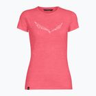 Damen-Trekking-Shirt Salewa Solid Dry rosa 00-0000027019