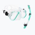 AQUASTIC Schnorchelset Maske + Schnorchel blau MSA-01N
