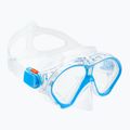 AQUASTIC Kinder-Schnorchelset Maske + Flossen + Schnorchel blau MSFK-01SN 11