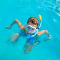 AQUASTIC Kinder-Schnorchelset Maske + Flossen + Schnorchel blau MSFK-01SN 21
