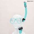 AQUASTIC Schnorchelset Maske + Schnorchel blau MSA-01N 15