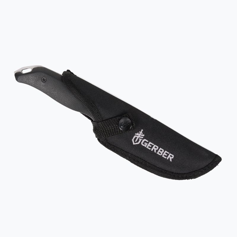 Gerber Moment Fixed Large Drop Point Wandermesser schwarz/silber 31-003617 4