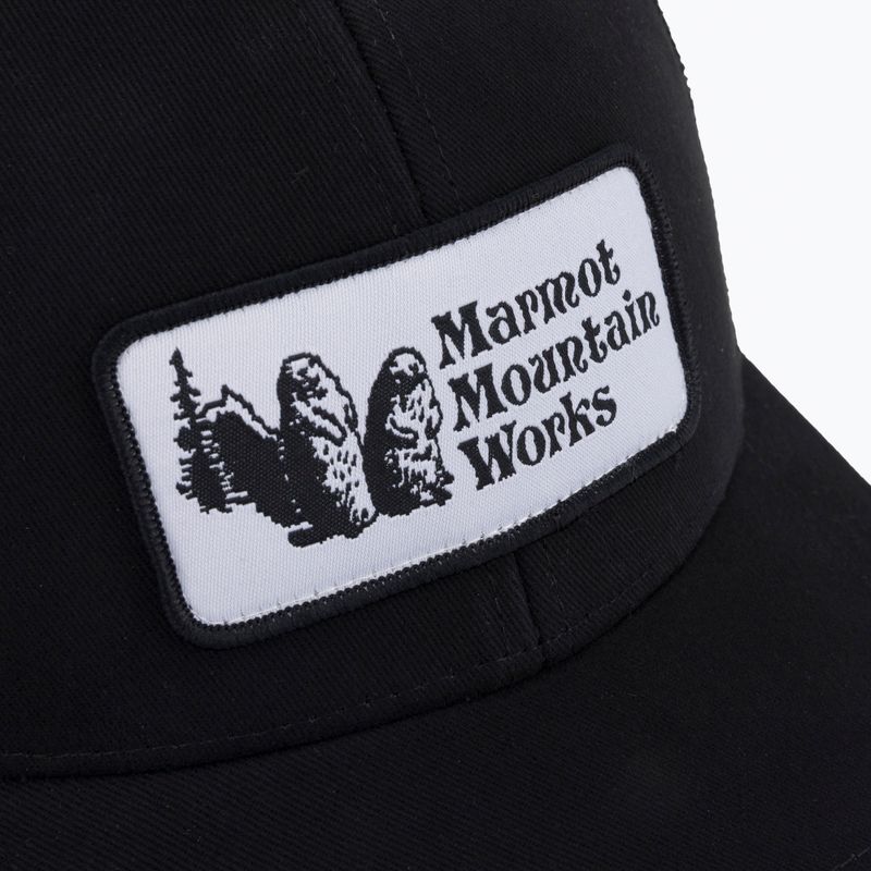 Marmot Retro Trucker Baseballkappe schwarz M143131101 5