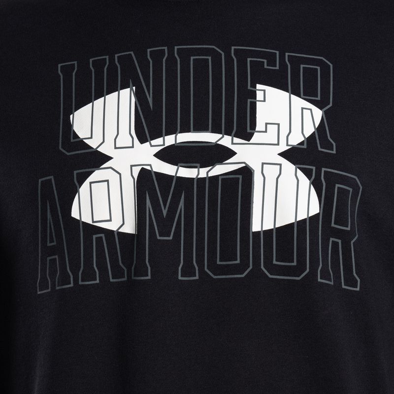 Under Armour Herren Trainingspullover Rival Terry Logo Crew schwarz 1370391-001 3