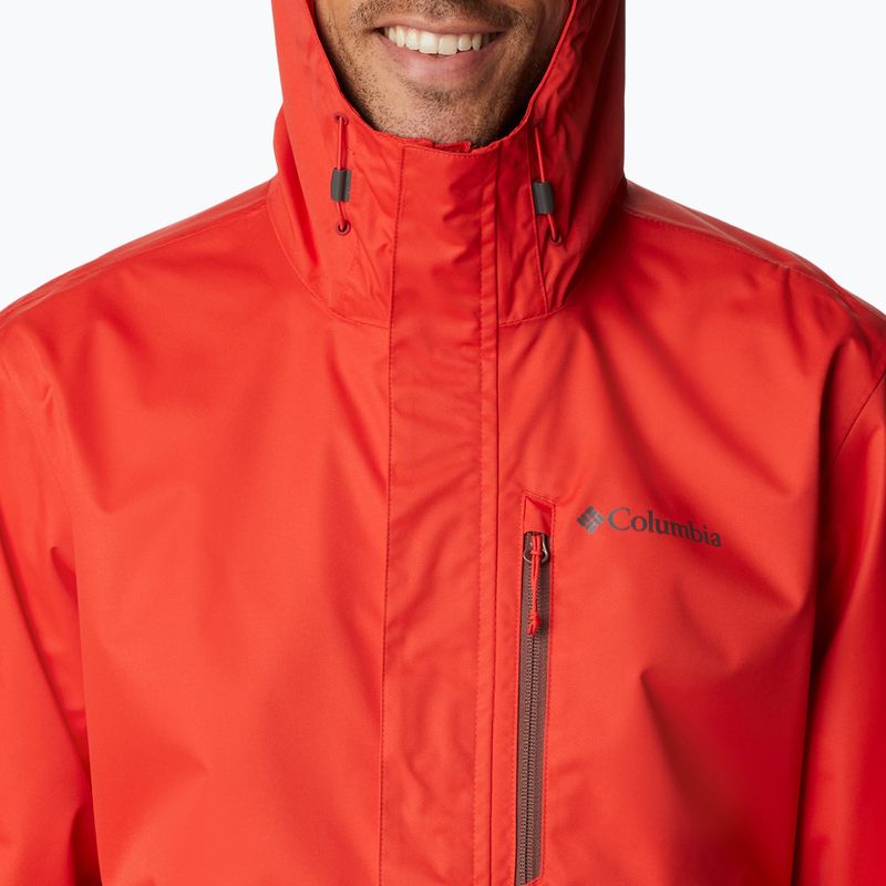 Columbia Herren Hikebound Regenjacke rot 1988621839 9