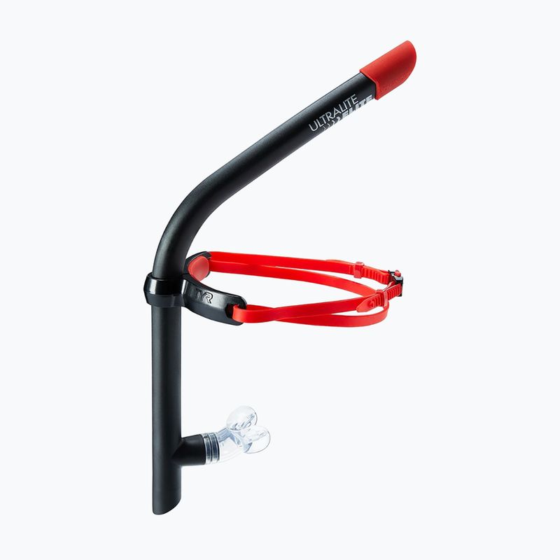 Schwimmschnorchel TYR Ultralite Snorkel Elite schwary-rot LSNKLELT_1 4