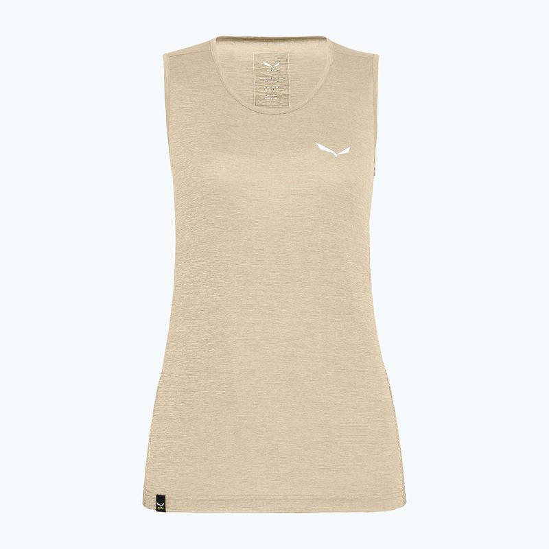 Damen-Trekking-Shirt Salewa Puez Graphic Dry Tank beige 00-0000027482
