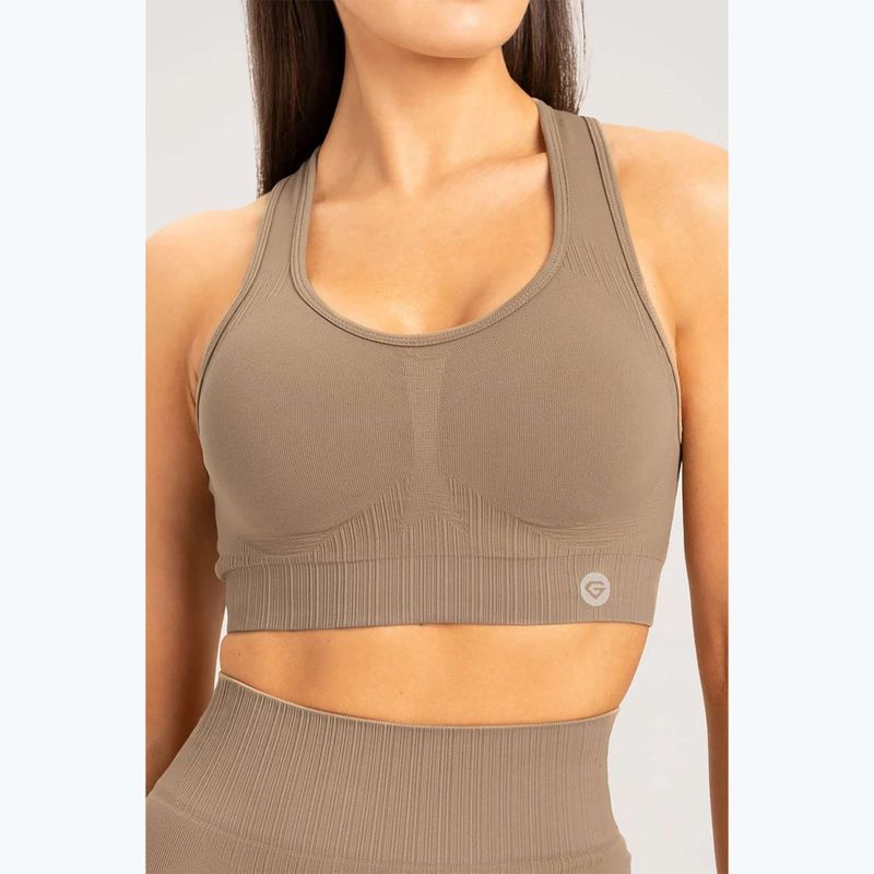 Damen Trainings-BH Gym Glamour push up beige 320 3