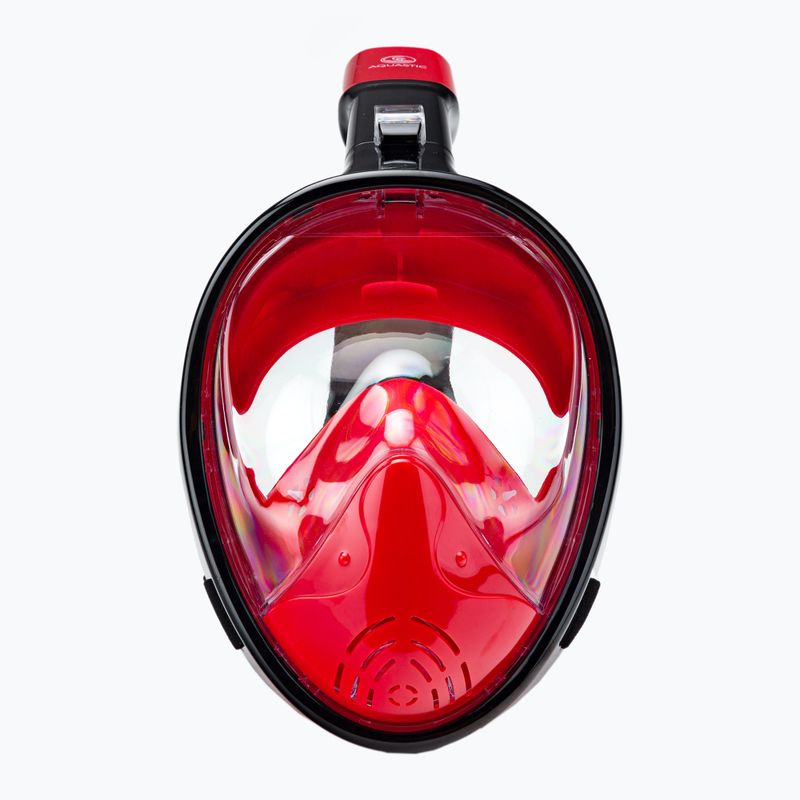 Vollgesichtsmaske zum Schnorcheln AQUASTIC rot SMA-01SC 3