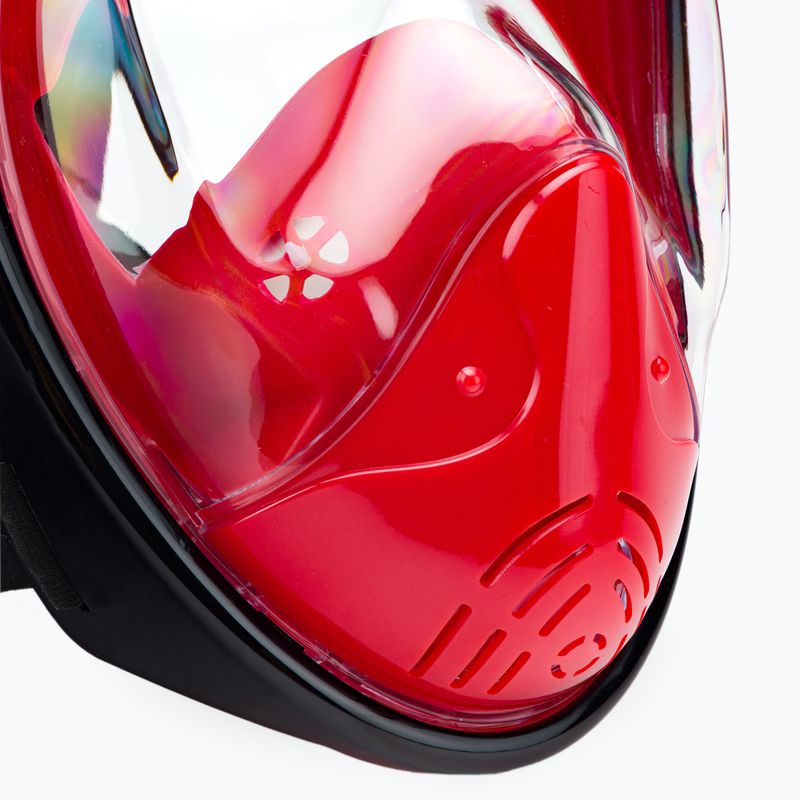 Vollgesichtsmaske zum Schnorcheln AQUASTIC rot SMA-01SC 11