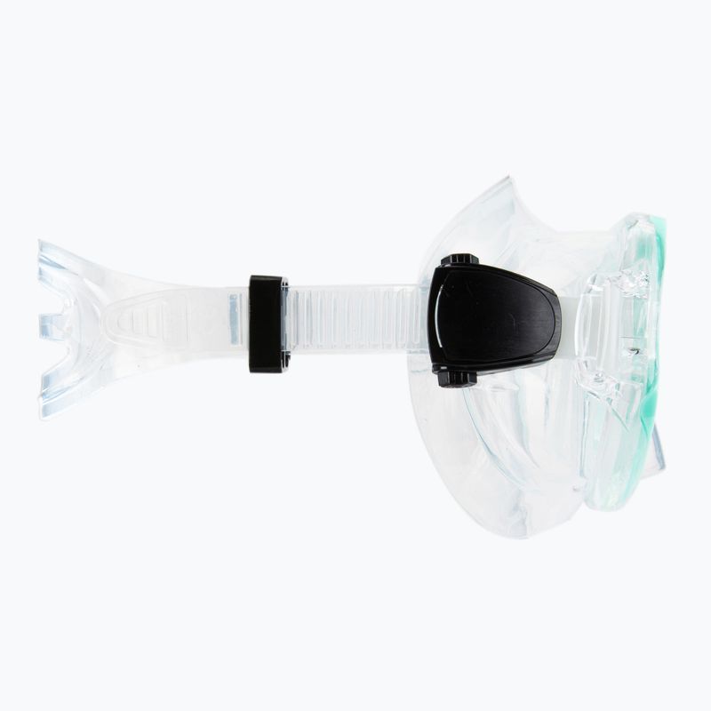 AQUASTIC Schnorchelset Maske + Schnorchel blau MSA-01N 4