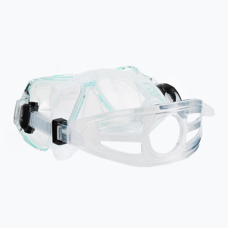 AQUASTIC Schnorchelset Maske + Schnorchel blau MSA-01N 5