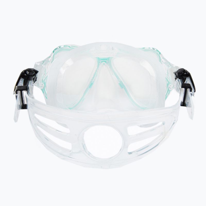 AQUASTIC Schnorchelset Maske + Schnorchel blau MSA-01N 6