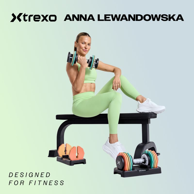 XTREXO verstellbare Kurzhantel TXO-B4W005 32 kg schwarz 2