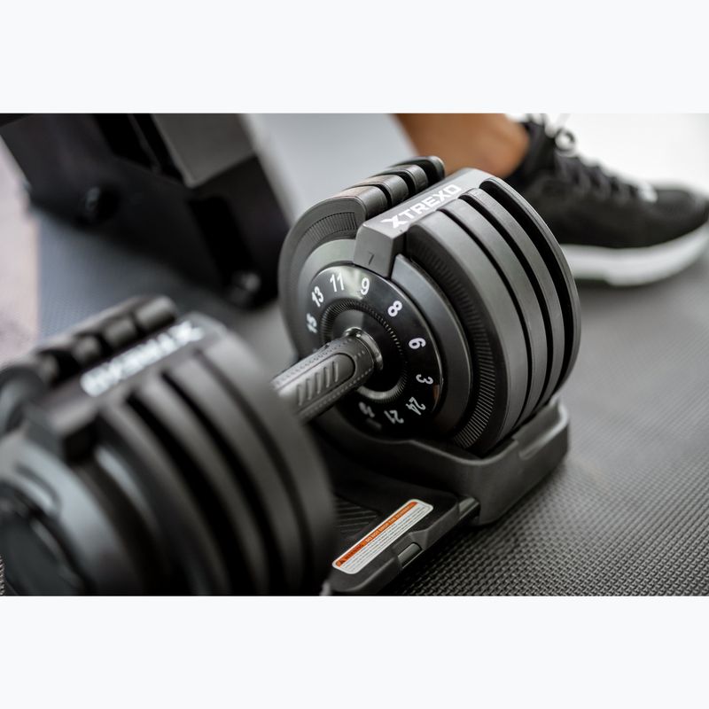 XTREXO verstellbare Kurzhantel TXO-B4W002 24 kg schwarz 5