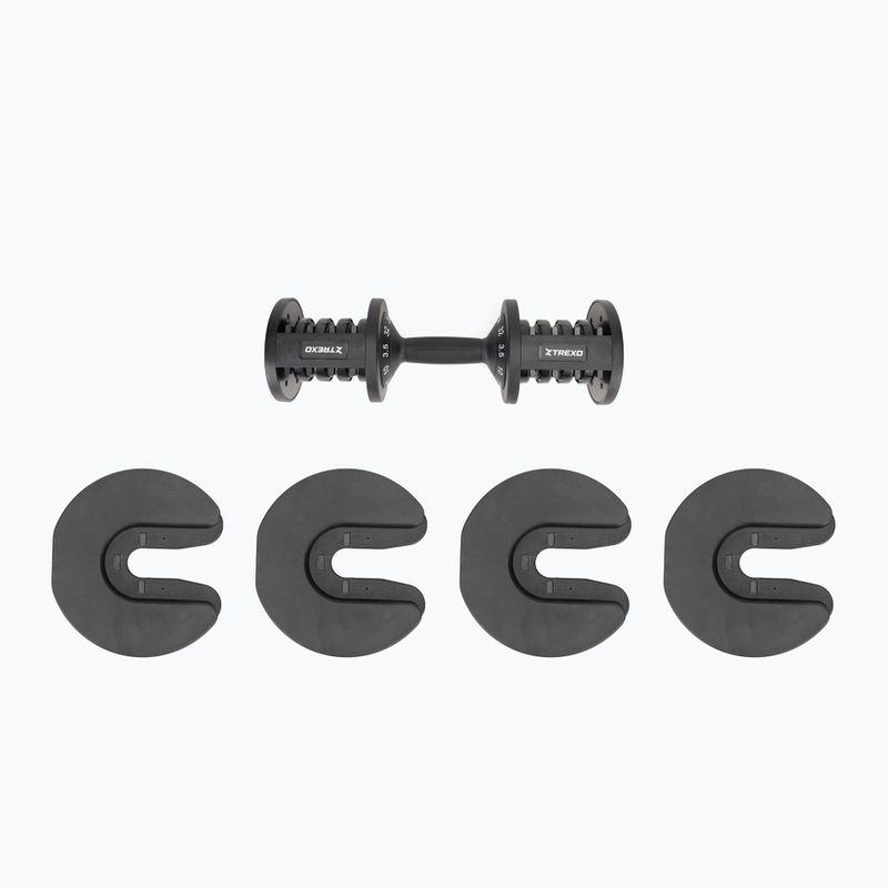 XTREXO verstellbare Kurzhantel TXO-B4W005 32 kg schwarz 10