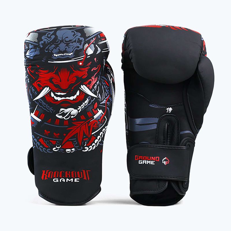 Ground Game Samurai Boxhandschuhe schwarz 21BOXGLOSAM10
