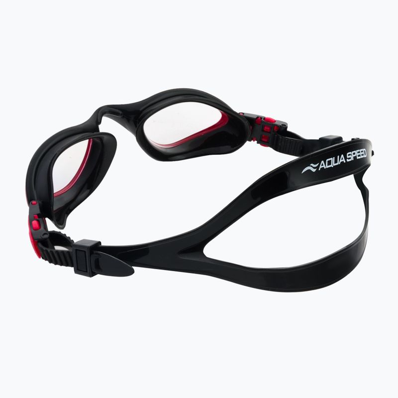 Schwimmbrille AQUA-SPEED Flex schwarz-rot 6663 4