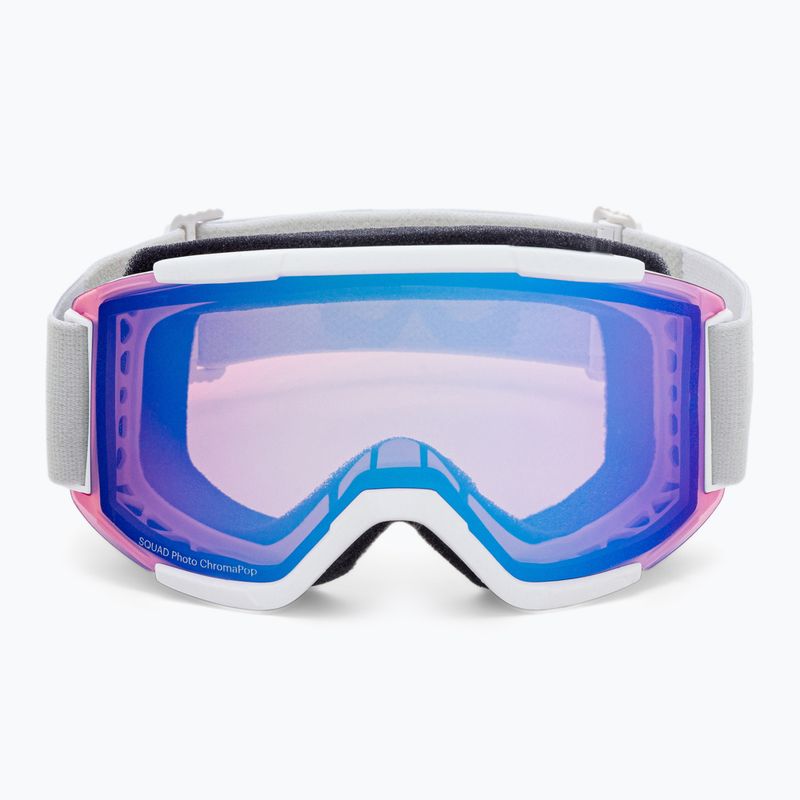 Skibrille Smith Squad white vapor/chromapop photochromic rose flash M668 2