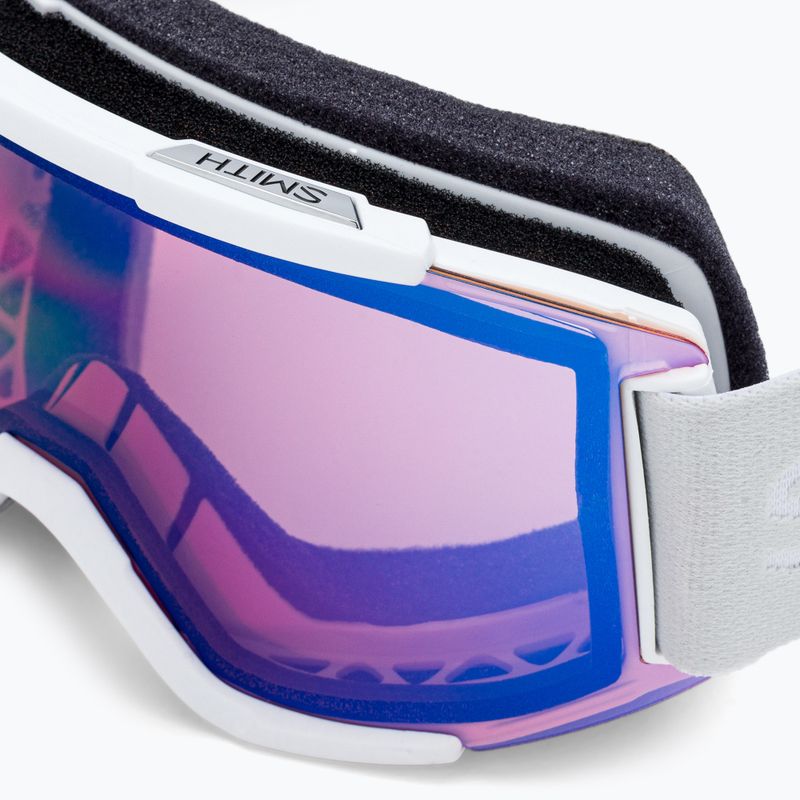 Skibrille Smith Squad white vapor/chromapop photochromic rose flash M668 5