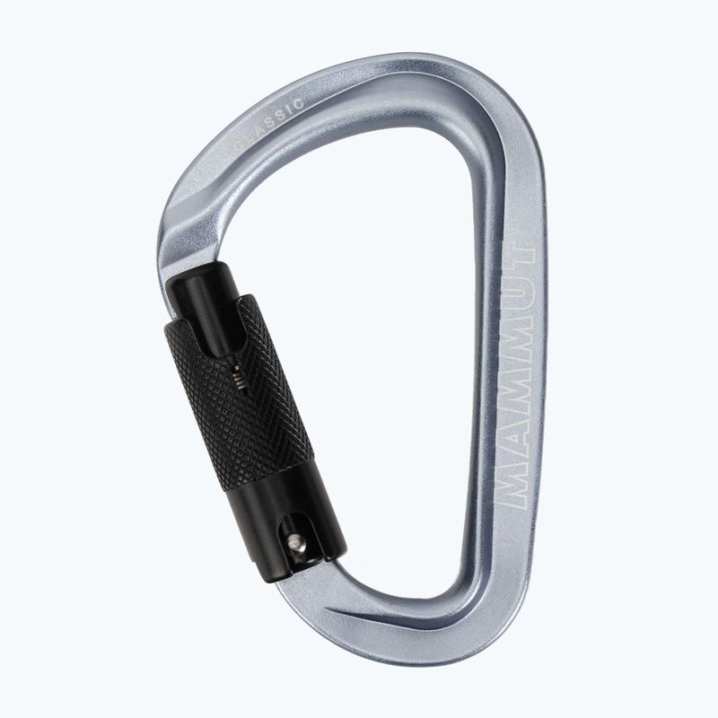 Kletterkarabiner Mammut Classic HMS Twistlock Plus light grey 2