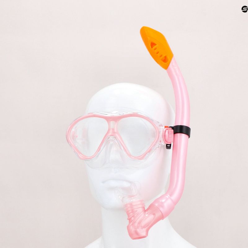 Kinderschnorchelset AQUASTIC Maske + Schnorchel rosa MSK-01R 15