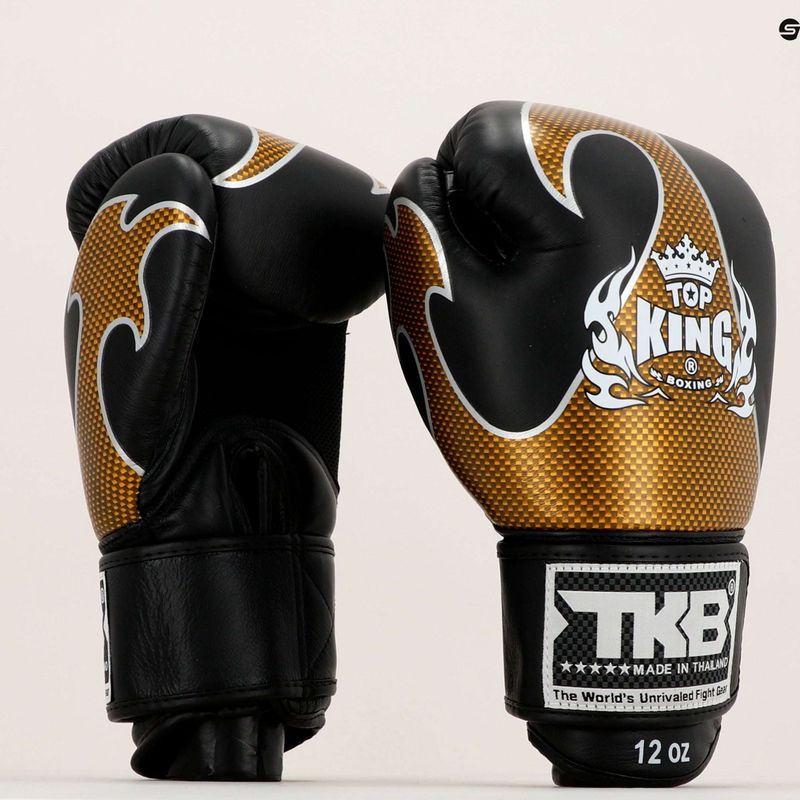 Top King Muay Thai Empower Boxhandschuhe schwarz TKBGEM-01A-BK 7