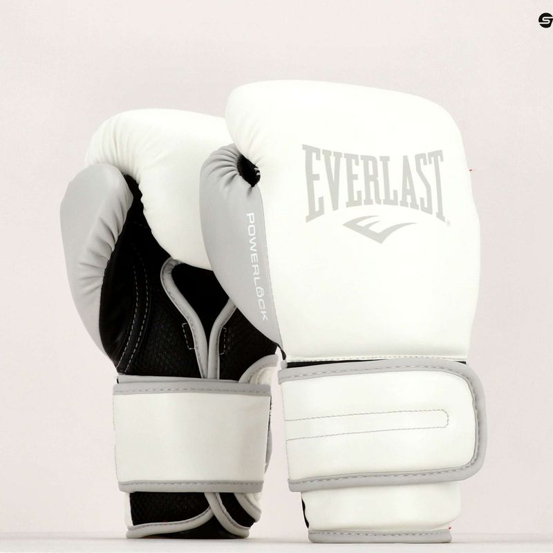 EVERLAST Powerlock Pu Herren Boxhandschuhe weiß EV2200 7