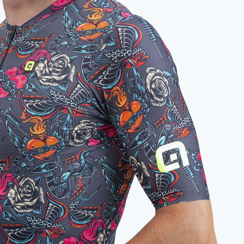 Herren Alé Tattoo grau Fahrradtrikot L22111403 4