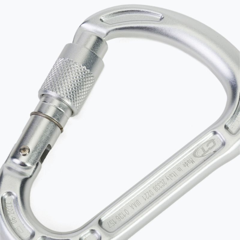 Klettern Technologie Konzept SG Karabiner Silber 3
