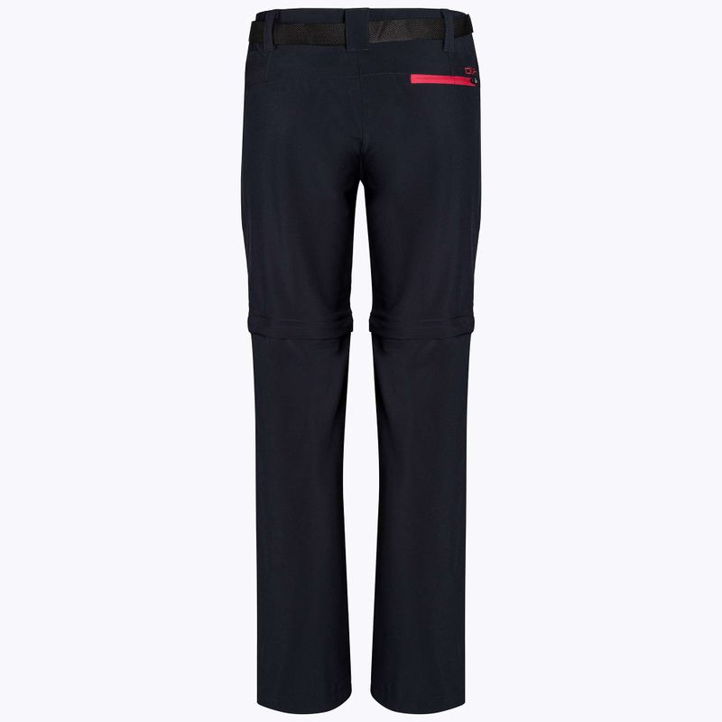 CMP Zip Off Damen Trekkinghose schwarz/rosa 3T51446/05UG 2