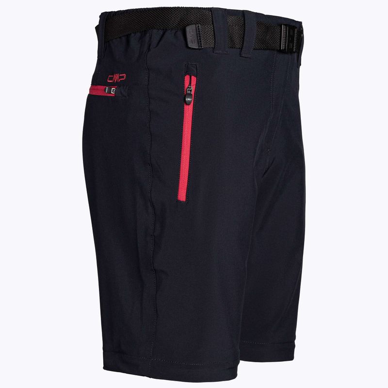CMP Zip Off Damen Trekkinghose schwarz/rosa 3T51446/05UG 3