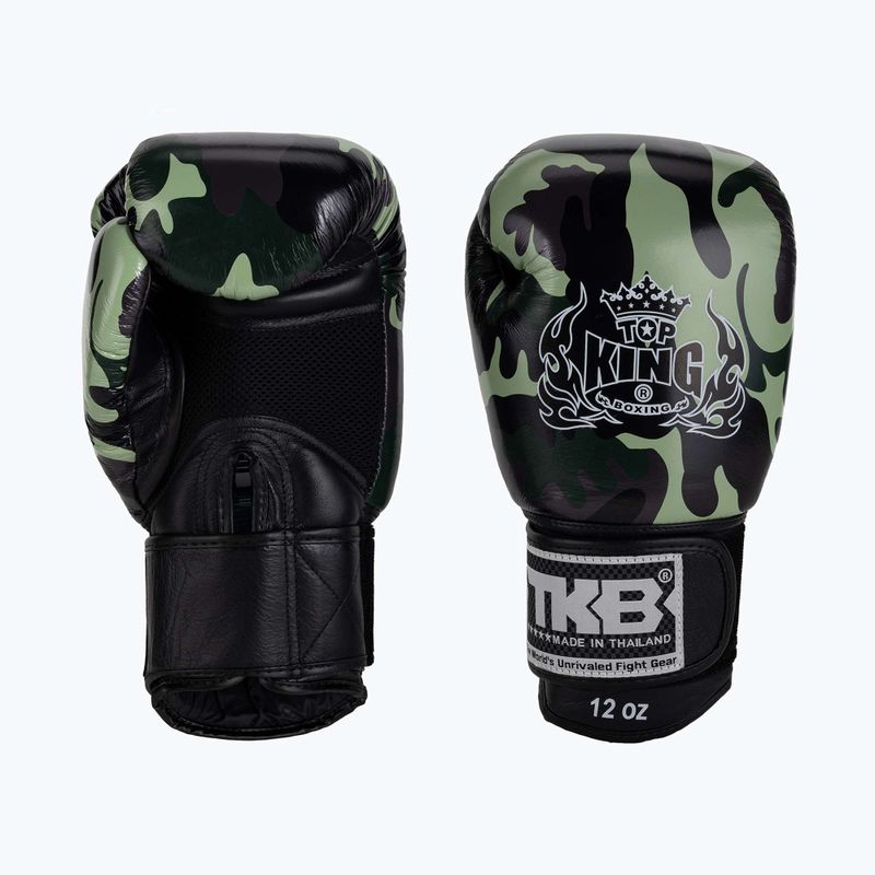 Top King Muay Thai Empower grüne Boxhandschuhe TKBGEM-03A-GN