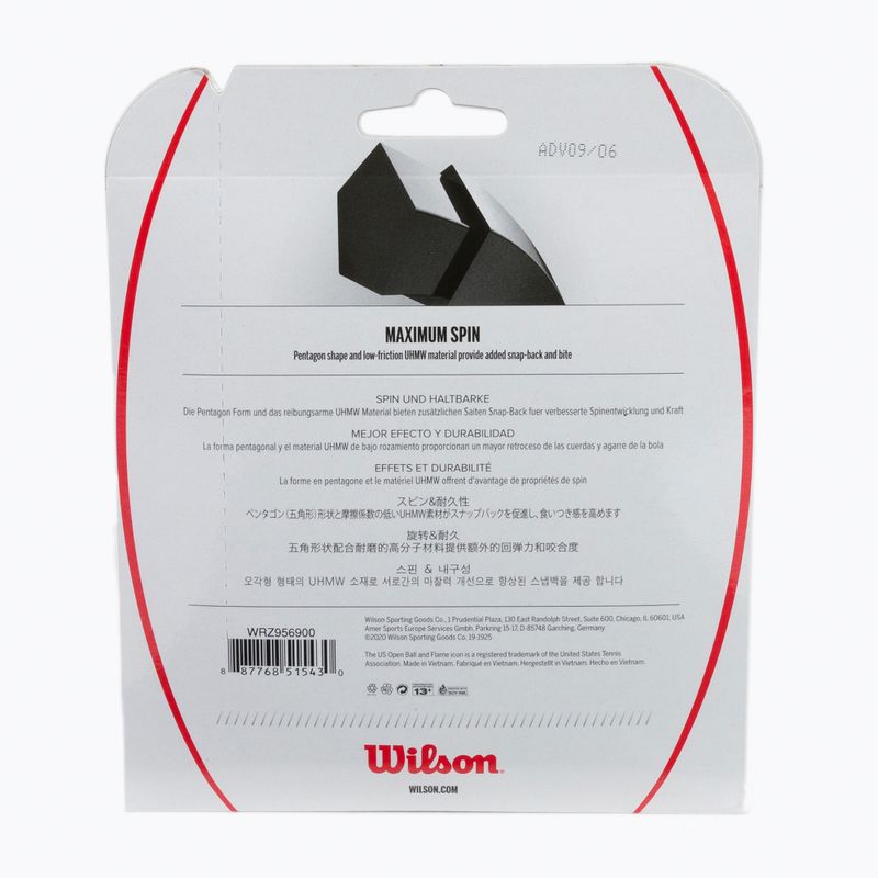 Wilson Revolve Spin 17 Set Tennissaite 12 2m grau WRZ956900+ 2